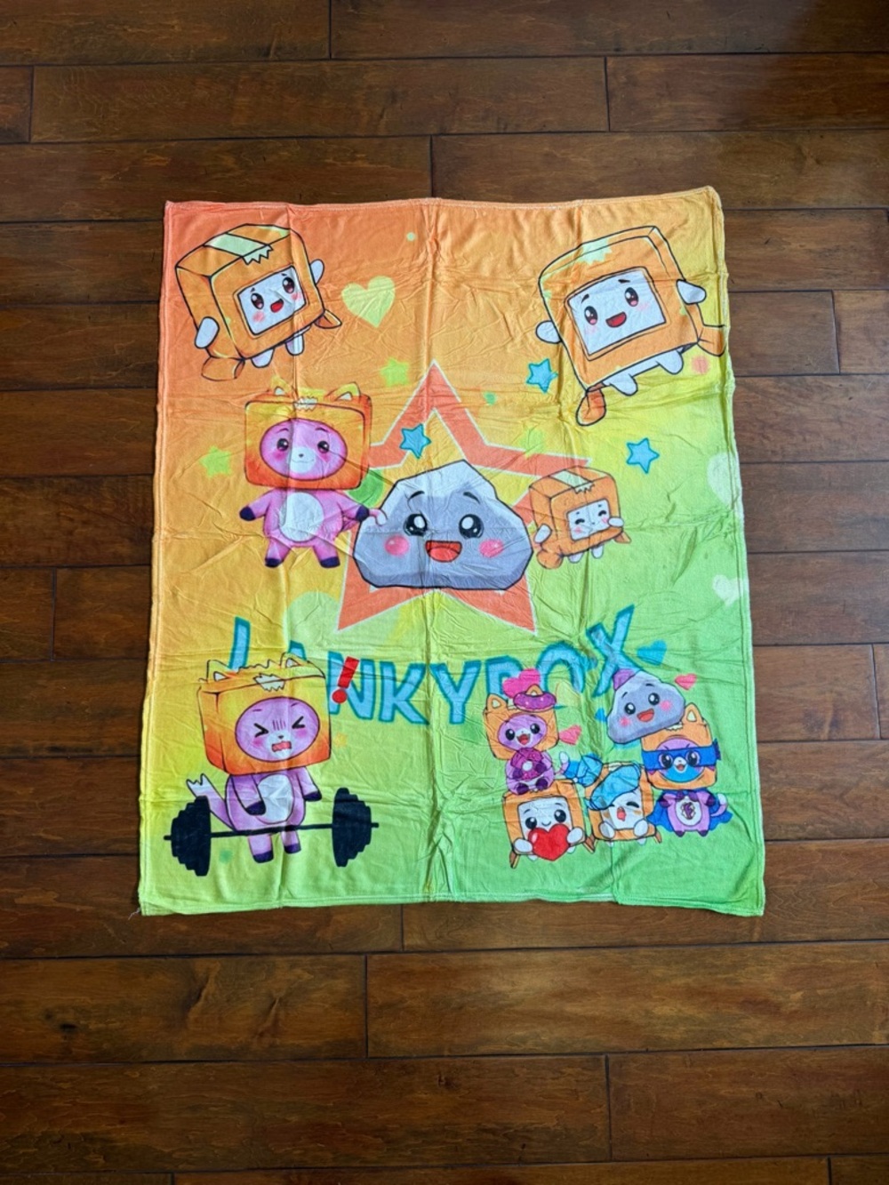 Lanky box Fleece Blanket 40” x50”
New in sealed package